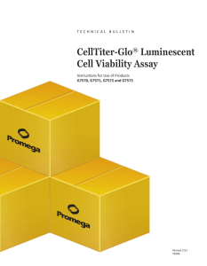 CellTiter-Glo Luminescent Cell Viability Assay Technical