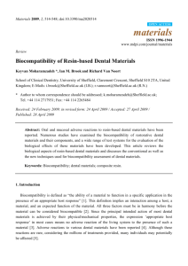 Biocompatibility of Resin-based Dental Materials