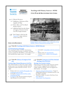 Teaching with Primary Sources—MTSU