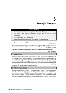 Strategic Analysis - ICAI Knowledge Gateway
