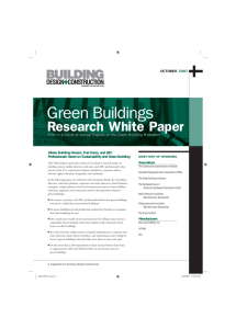 Green Buildings Research White Paper