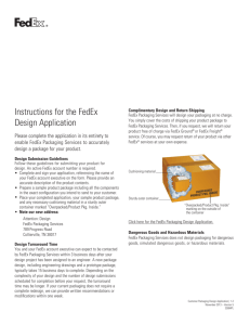 Instructions for the FedEx Design Application
