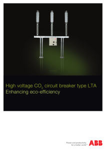 High voltage CO circuit breaker type LTA Enhancing
