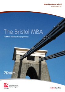 The Bristol MBA