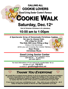 cookie walk - Good Living Senior Center