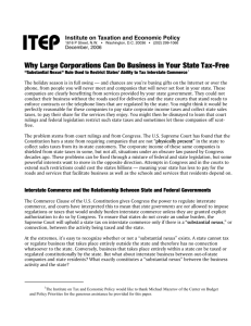 Why Large Corporations Can Do Business in Your State Tax-Free