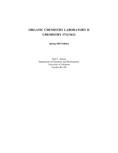 organic chemistry laboratory i