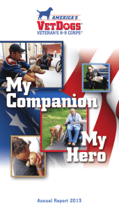 Annual Report 2013 - America's VetDogs