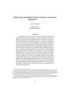 Family Types and Intimate-Partner Violence: A Historical Perspective