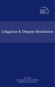 Litigation & Dispute Resolution