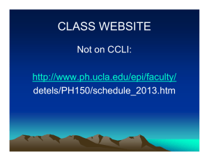 class website - UCLA School of Public Health