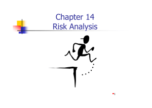 Chapter 14 Risk Analysis