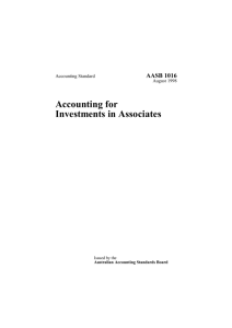 Accounting for Investments in Associates