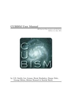 CUBISM User Manual