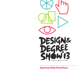 Sponsorship Brochure - Design Degree Show 2015
