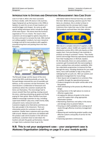 introduction to systems and operations management: ikea case study