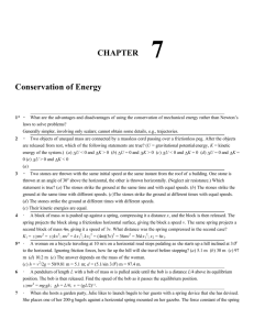 CHAPTER Conservation of Energy