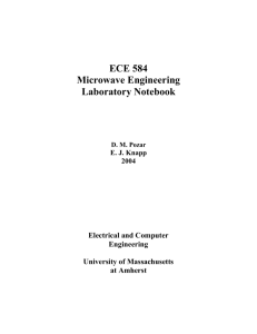 ECE 584 Microwave Engineering Laboratory Notebook