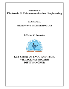 Electronic & Telecommunication Engineering