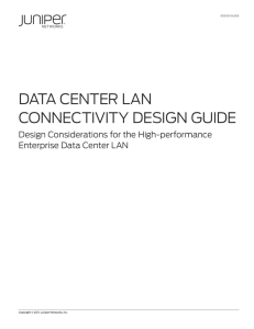 Data Center LAN Connectivity Design Guide