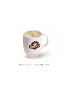 The Second Cup Ltd. / Annual Report 2013