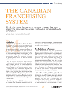 The Canadian FranChising sysTem