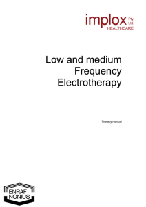 Low and medium Frequency Electrotherapy