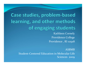 Teaching Case Studies - Kathleen Cornely