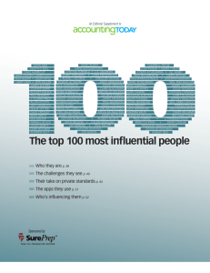 The top 100 most influential people