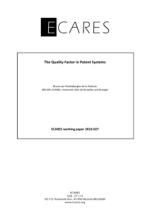 The Quality Factor in Patent Systems - IPTS