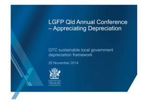 QTC Sustainable Local Government Depreciation Framework