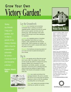 Grow Your Own Victory Garden