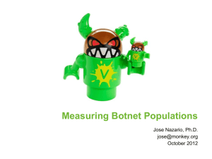 Measuring Botnet Populations