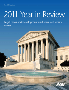 Legal News and Developments in Executive Liability