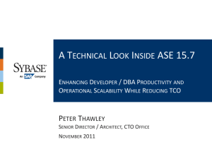 A Technical Look Inside ASE 15.7