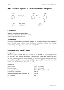 5001 Nitration of phenol to 2-nitrophenol and 4