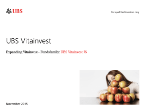 UBS Vitainvest - Lugano Fund Forum