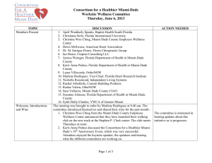 June 2013 - consortium for a healthier miami-dade