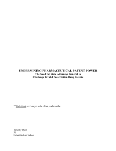 undermining pharmaceutical patent power