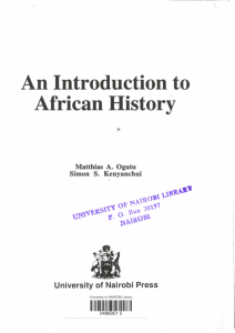 An Introduction to African History