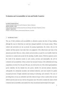 Evaluation and Accountability in Asian and Pacific Countries