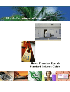 Hotel / Transient Rental - Florida Department of Revenue