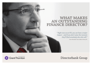 what makes an outstanding finance director?