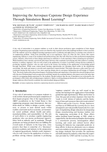 Improving the Aerospace Capstone Design Experience Through