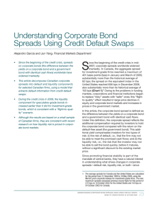 Understanding Corporate Bond Spreads Using