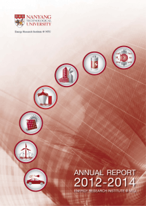 ANNUAL REPORT - Energy Research Institute @NTU