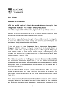 NTU to build region's first demonstration micro