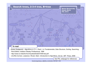 Search trees, 2-3