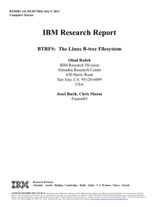 BTRFS: The Linux B-tree Filesystem