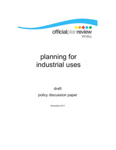 Planning for Industrial Uses - Draft - Nov 2011